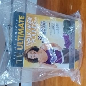 LESLIE SANSONE WALK AWAY THE POUNDS 1 DVD 3 COMPLETE WORKOUTS ~WEIGHTS & BAND